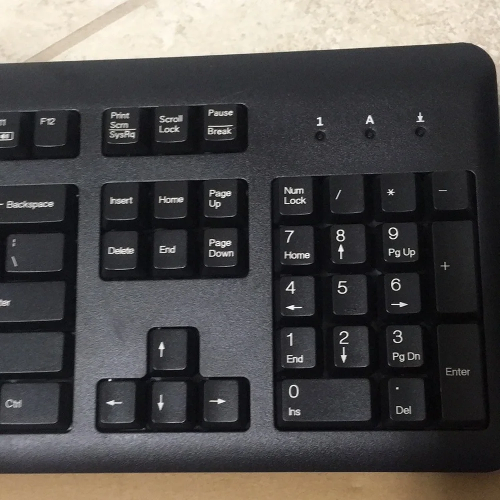 Black, HP, USB Keyboard